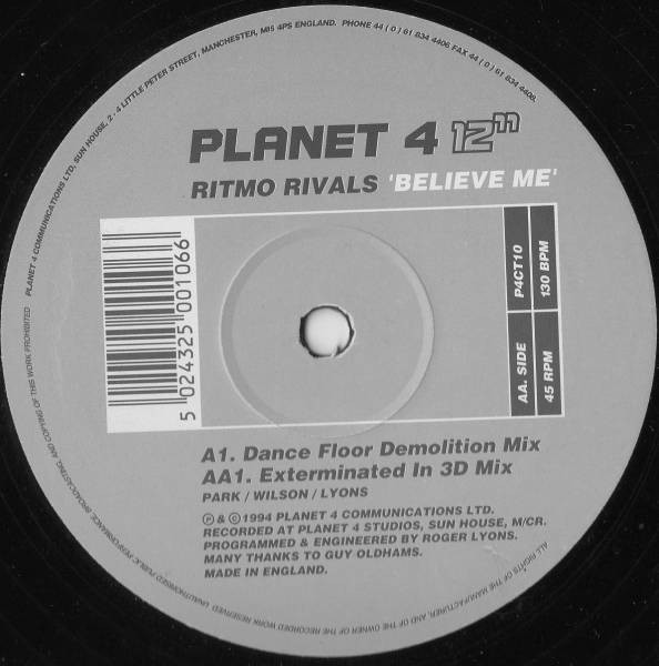 Ritmo Rivals - Believe Me | Planet Four Communications (P4CT10)