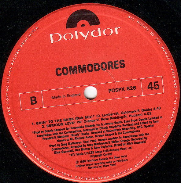 Commodores - Goin' To The Bank | Polydor (POSPX 826) - 3 Commodores - Goin' To The Bank | Polydor (POSPX 826) - 3