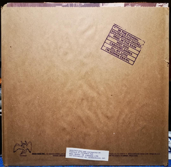 Led Zeppelin - In Through The Out Door | Swan Song (XSS 16002) - 2 Led Zeppelin - In Through The Out Door | Swan Song (XSS 16002) - 2