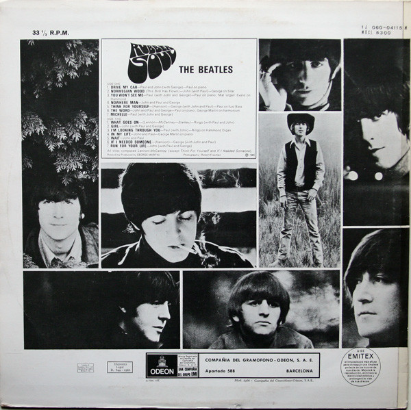 The Beatles - Rubber Soul | Odeon (1 J-060 04115 M) - 2