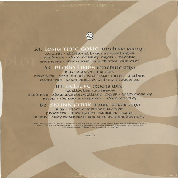 Galliano - A Thicker Plot - Remixes 93-94 | Talkin' Loud (526 426-1) - 3