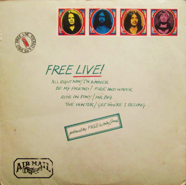 Free - Free Live | Island Records (ILPS 9160) - main