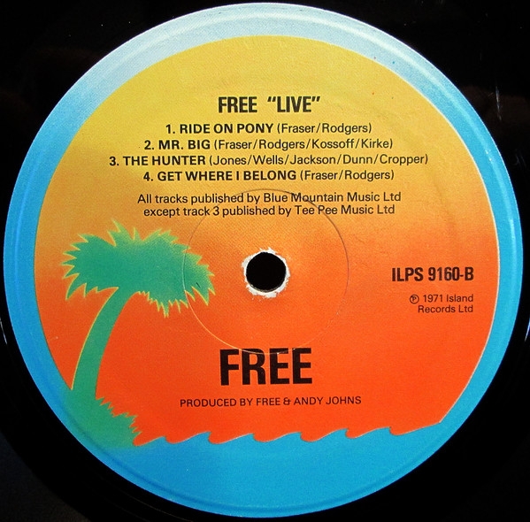 Free - Free Live | Island Records (ILPS 9160) - 4