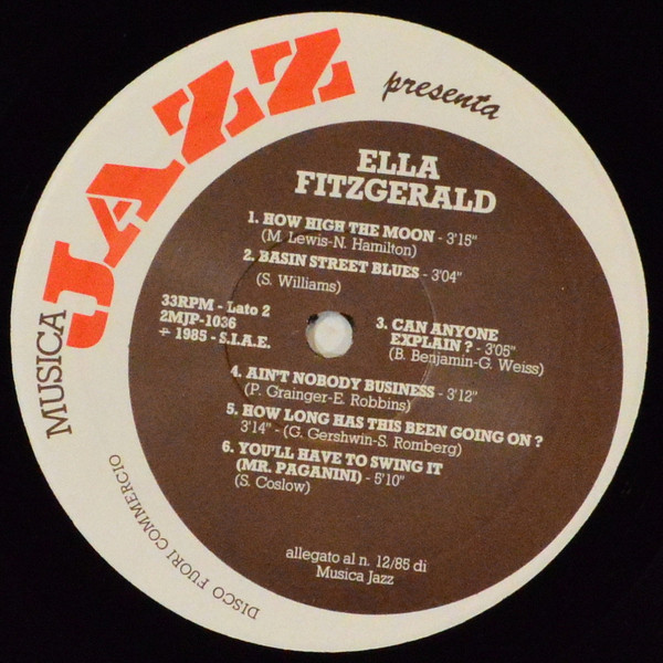 Ella Fitzgerald - Ella Fitzgerald | Musica Jazz (2MJP 1036) - 4