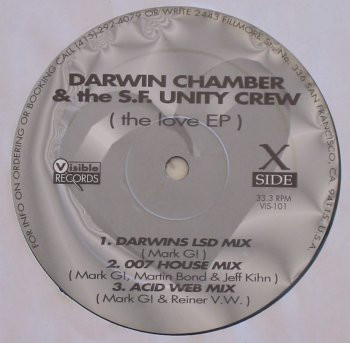 Darwin Chamber  &  The S.F. Unity Crew - The Love EP | Visible Records (vis 101)