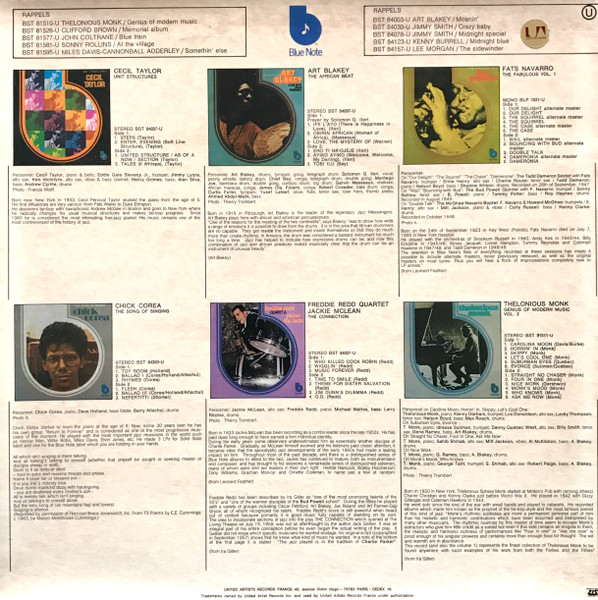Fats Navarro - The Fabulous Fats Navarro Volume 1 [Vinyl] | Blue Note (BLP 1531) - 2