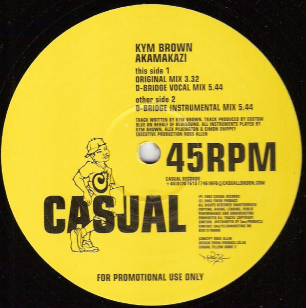 Kym Brown - Akamakazi | Casual Records (CASUAL 001)