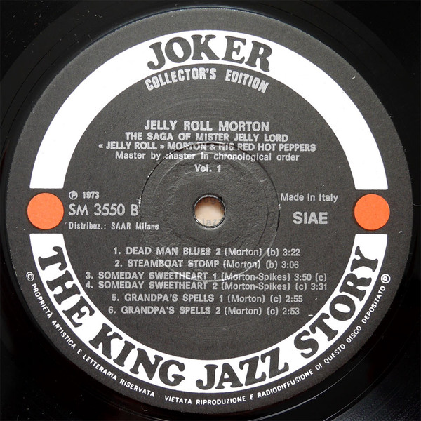Jelly Roll Morton's Red Hot Peppers - The Saga Of Mister Jelly Lord Vol. 1 | Joker (SM 3550) - 4 Jelly Roll Morton's Red Hot Peppers - The Saga Of Mister Jelly Lord Vol. 1 | Joker (SM 3550) - 4
