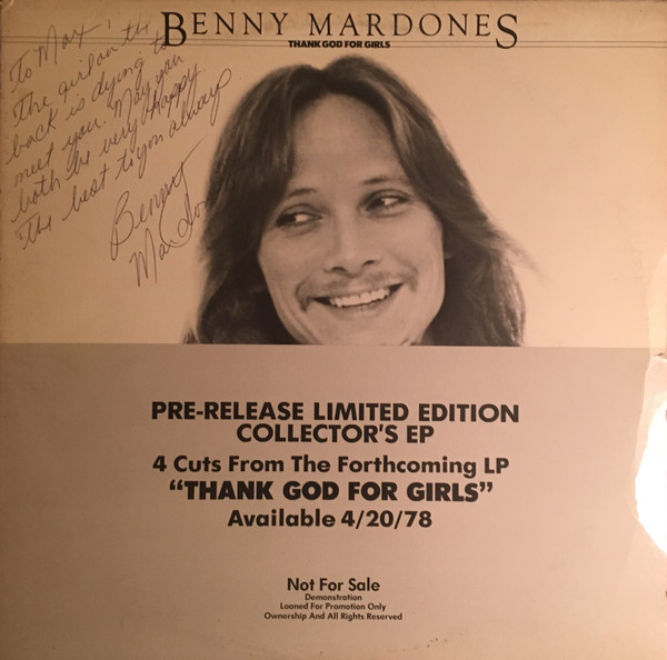 Benny Mardones - Thank God For Girls | Private Stock (PS 1000) - main Benny Mardones - Thank God For Girls | Private Stock (PS 1000) - main