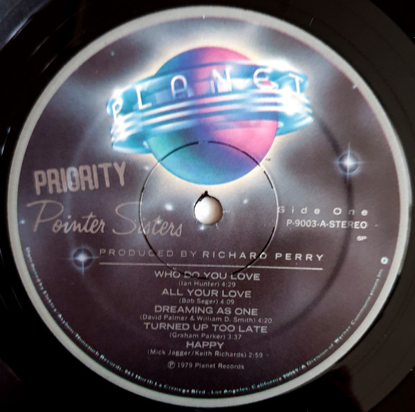 Pointer Sisters - Priority | Planet (P-9003) - 3 Pointer Sisters - Priority | Planet (P-9003) - 3