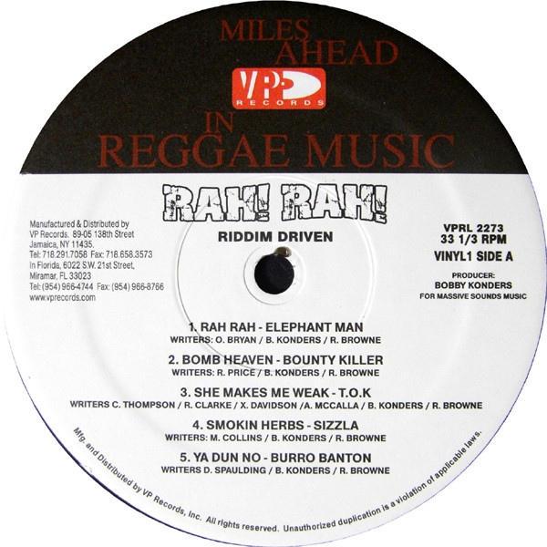 Various - Rah! Rah! | VP Records (VPRL-2273) - 3 Various - Rah! Rah! | VP Records (VPRL-2273) - 3