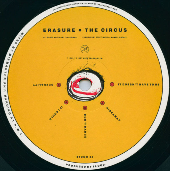 Erasure - The Circus | Mute (STUMM 35) - 3 Erasure - The Circus | Mute (STUMM 35) - 3