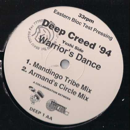 Deep Creed - Can U Feel It / Warrior's Dance (Test Press) | Eastern Bloc Records (DEEP 1)