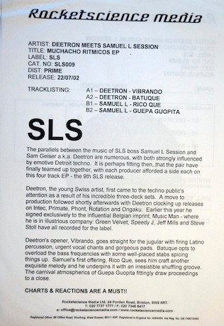 Deetron Meets Samuel L Session - Muchacho Ritmicos | SLS (SLS09) - 2 Deetron Meets Samuel L Session - Muchacho Ritmicos | SLS (SLS09) - 2