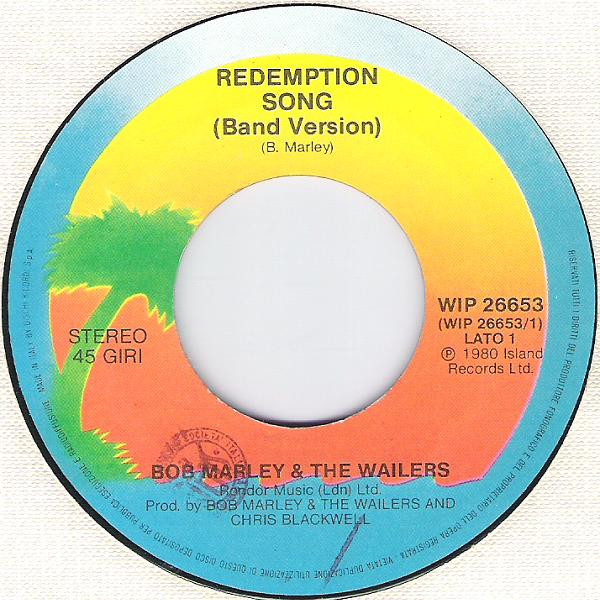 Bob Marley & The Wailers - Redemption Song | Island Records (WIP 26653) - 3