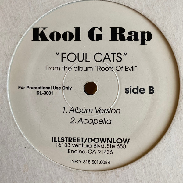 Kool G Rap - Foul Cats | Illstreet / Downlow (DL-3001) - 2 Kool G Rap - Foul Cats | Illstreet / Downlow (DL-3001) - 2