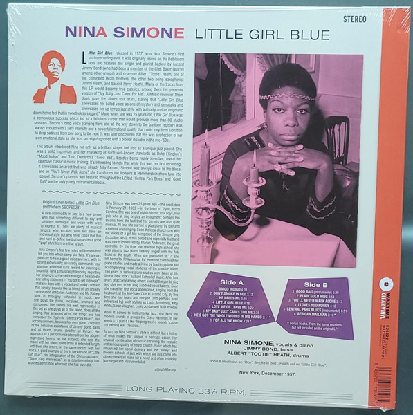 Nina Simone - Little Girl Blue | Waxtime Clear Vinyl (526022) - 4