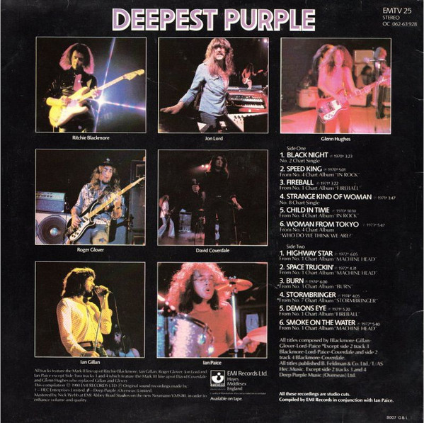 Deep Purple - Deepest Purple (The Very Best Of Deep Purple) | Harvest (EMTV 25) - 2 Deep Purple - Deepest Purple (The Very Best Of Deep Purple) | Harvest (EMTV 25) - 2