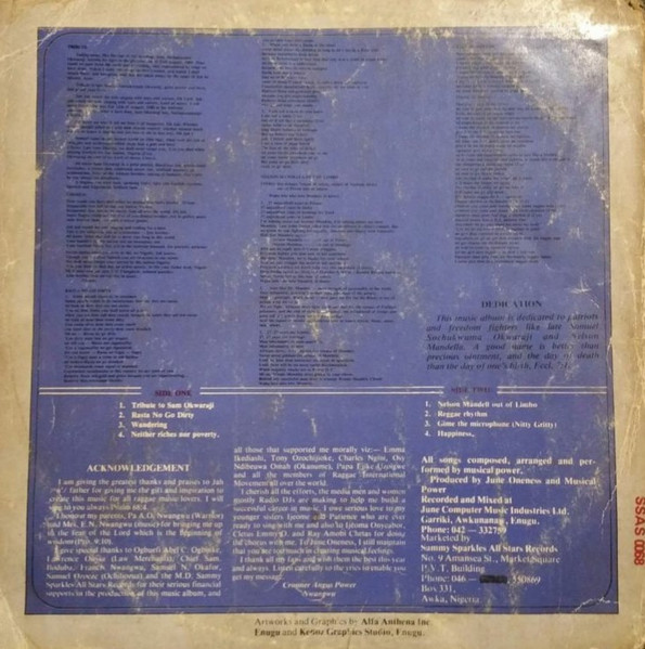 Musical Power And The Root Vibrators - Tribute To Sam Okwaraji | Sammy Sparkle All Stars Records (SSAS 068) - 2