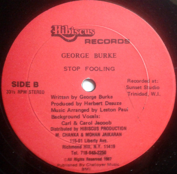 George Burke - I'm A Lover | Hibiscus Records (H 0040) - 2