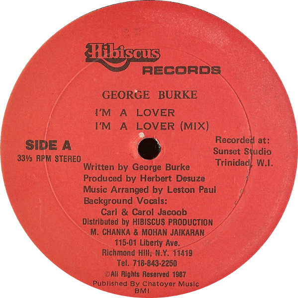 George Burke - I'm A Lover | Hibiscus Records (H 0040) - main