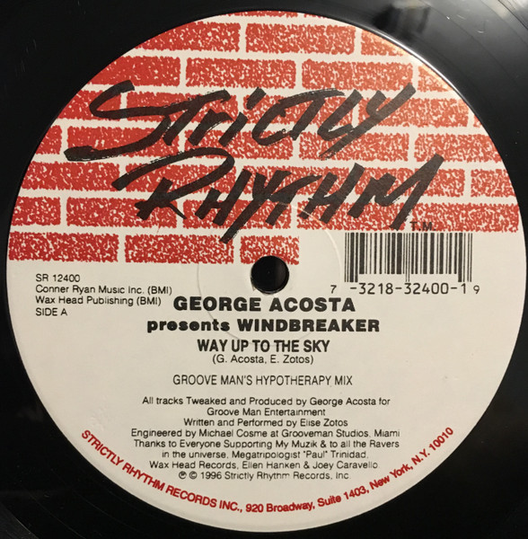 George Acosta Presents Windbreaker - Way Up To The Sky | Strictly Rhythm (SR 12400)