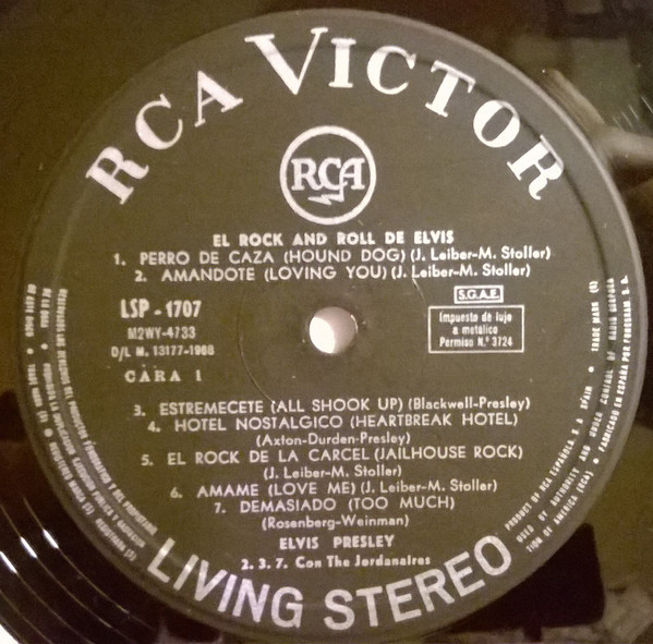 Elvis Presley - El Rock And Roll De Elvis | RCA Victor (LSP-1707) - 4
