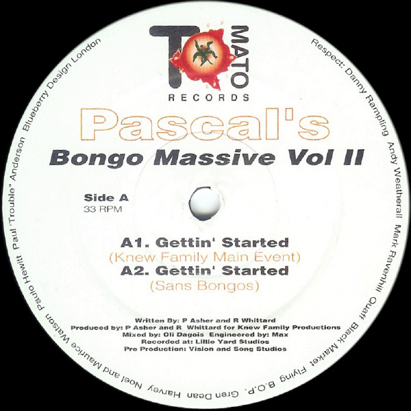 Pascal's Bongo Massive - Volume II | Tomato Records (Tomato 03)