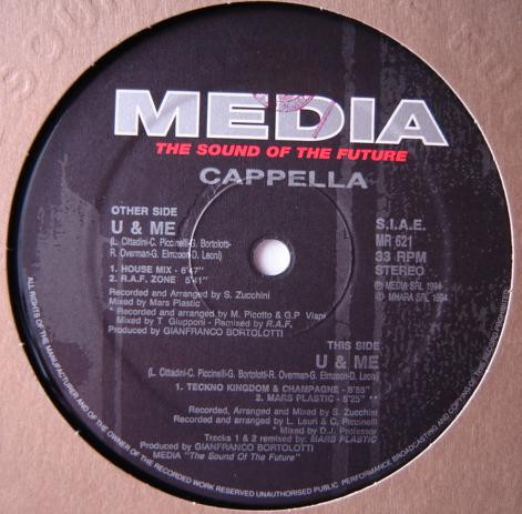 Cappella - U & Me | Media Records (MR 621)