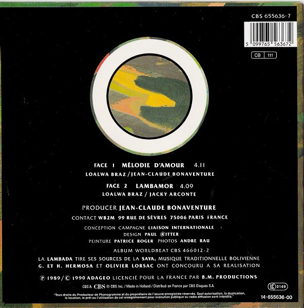 Kaoma - Mélodie D'amour | CBS (655636 7)