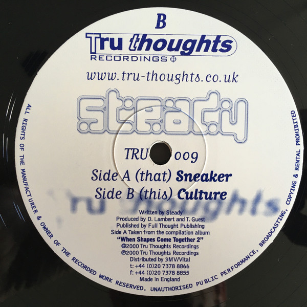 Steady - Sneaker / Culture | Tru Thoughts (TRU 009) - 2
