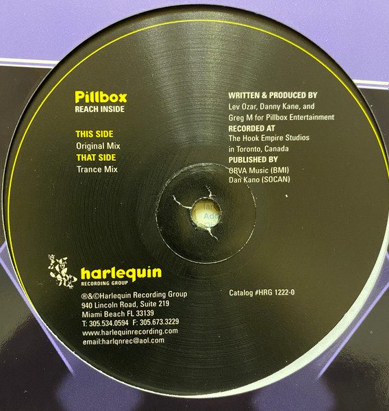 Pillbox - Reach Inside | Harlequin Recording Group (HRG 1222) - 2