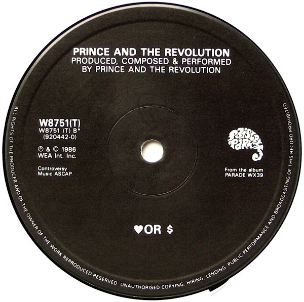 Prince And The Revolution - Kiss (Extended Version) | Paisley Park (W8751T) - 4 Prince And The Revolution - Kiss (Extended Version) | Paisley Park (W8751T) - 4