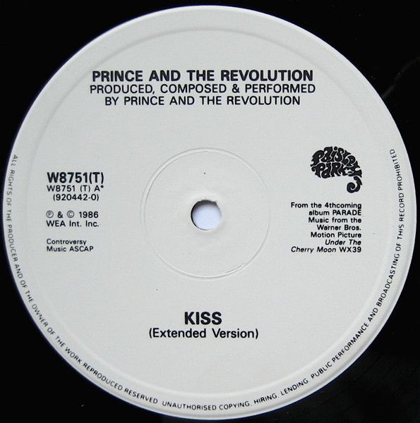 Prince And The Revolution - Kiss (Extended Version) | Paisley Park (W8751T) - 3 Prince And The Revolution - Kiss (Extended Version) | Paisley Park (W8751T) - 3