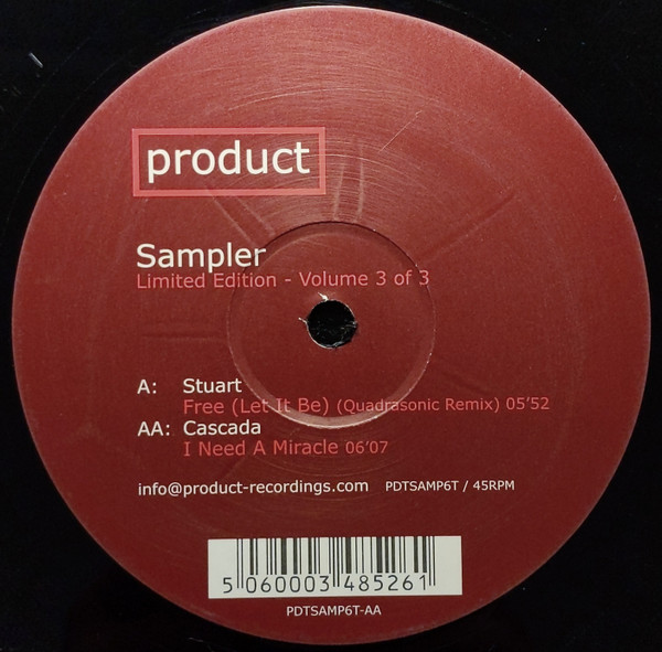 Stuart / Cascada - Sampler Limited Edition - Volume 3 Of 3 | Product Recordings (PDTSAMP6T) - 3 Stuart / Cascada - Sampler Limited Edition - Volume 3 Of 3 | Product Recordings (PDTSAMP6T) - 3