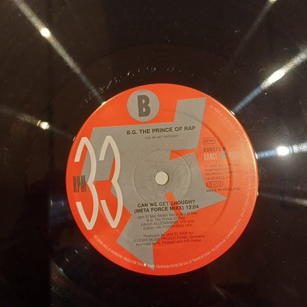 B.G. The Prince Of Rap - Can We Get Enough? | Dance Pool (659312 6) - 4 B.G. The Prince Of Rap - Can We Get Enough? | Dance Pool (659312 6) - 4