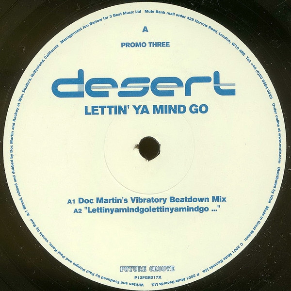 Desert - Lettin' Ya Mind Go (Promo Three) | Future Groove (P12FGR017X)