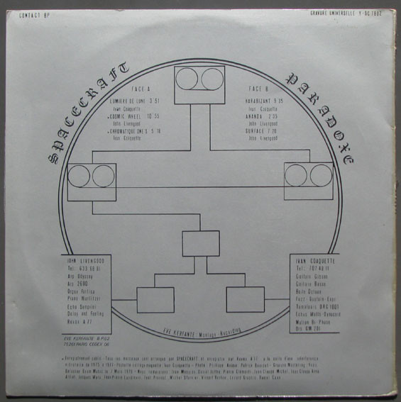Spacecraft - Paradoxe | Not On Label (Spacecraft  Self-released) (SC 7802) - 2