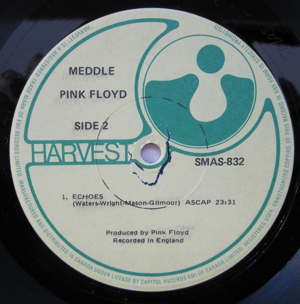 Pink Floyd - Meddle | Harvest (SMAS-832) - 4