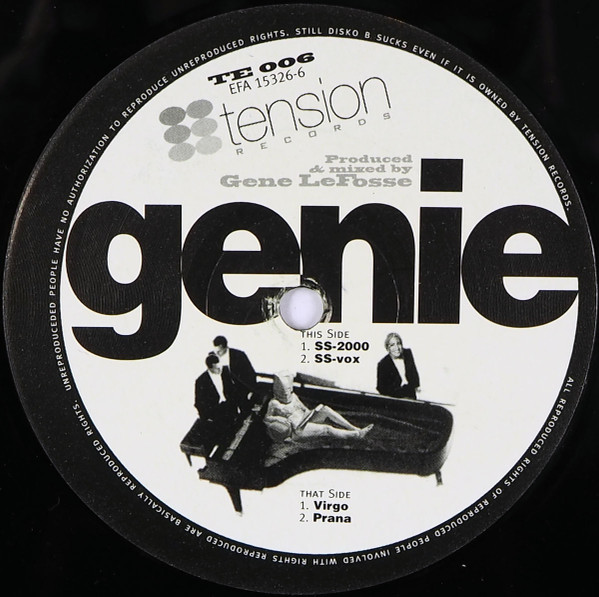 Genie - SS-2000 | Tension Records (TE 006) Genie - SS-2000 | Tension Records (TE 006)