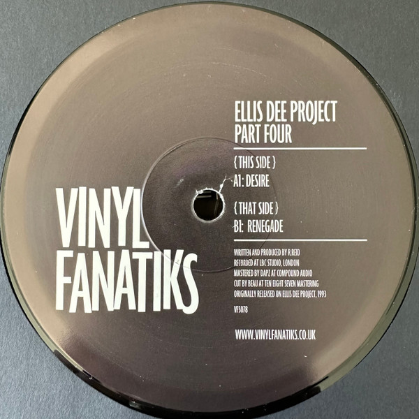 Ellis Dee - The Ellis Dee Project Part 4 | Vinyl Fanatiks (VFS078)