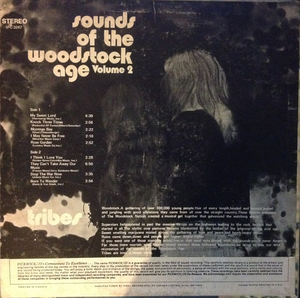 The Tribes - Sounds Of The Woodstock Age Volume 2 | Pickwick (SPC-3247) - 2