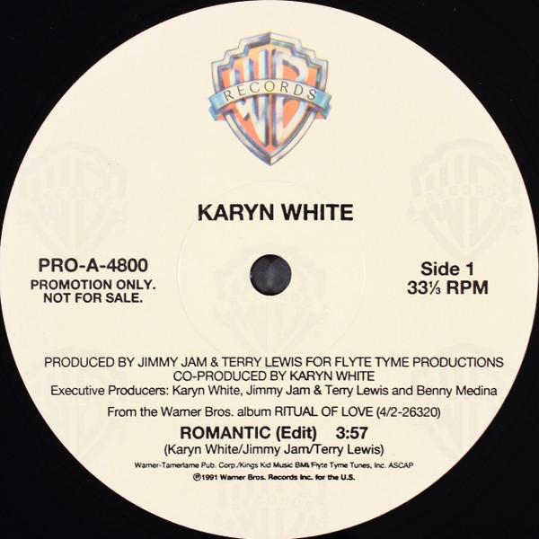 Karyn White - Romantic | Warner Bros. Records (PRO-A-4800)