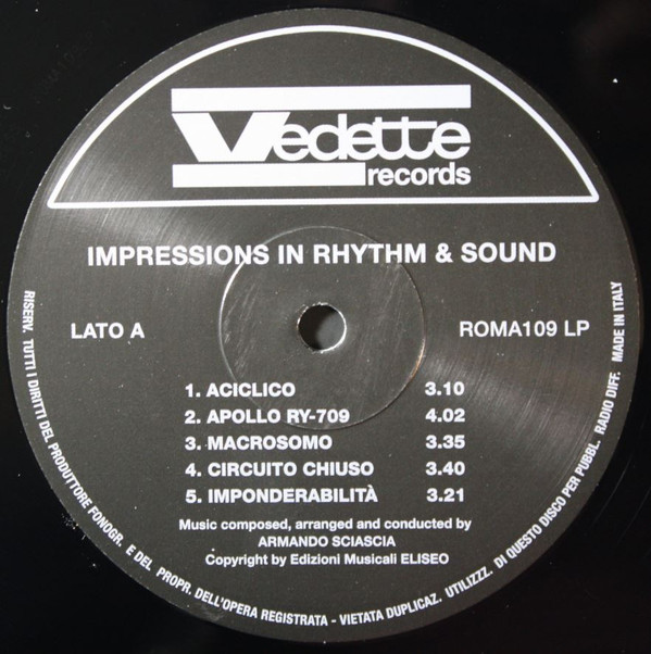 Armando Sciascia - Impressions In Rhythm & Sound | The Roundtable (ROMA109LP) - 2