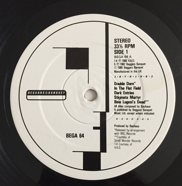 Bauhaus - 1979-1983 | Beggars Banquet (BEGA 64) - 4