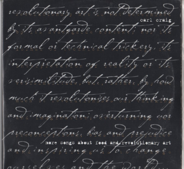 Carl Craig - More Songs About Food And Revolutionary Art | Planet E (PE65232)