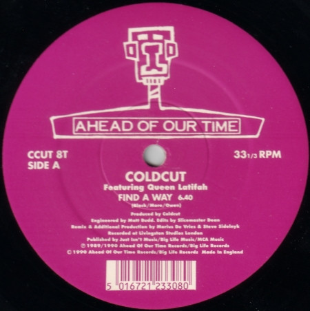 Coldcut Featuring Queen Latifah - Find A Way | Ahead Of Our Time (CCUT 8T) - 3 Coldcut Featuring Queen Latifah - Find A Way | Ahead Of Our Time (CCUT 8T) - 3