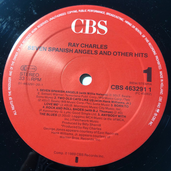 Ray Charles - Seven Spanish Angels And Other Hits | CBS (463291 1) - 3 Ray Charles - Seven Spanish Angels And Other Hits | CBS (463291 1) - 3