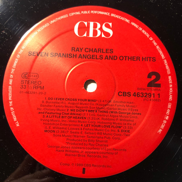 Ray Charles - Seven Spanish Angels And Other Hits | CBS (463291 1) - 4 Ray Charles - Seven Spanish Angels And Other Hits | CBS (463291 1) - 4