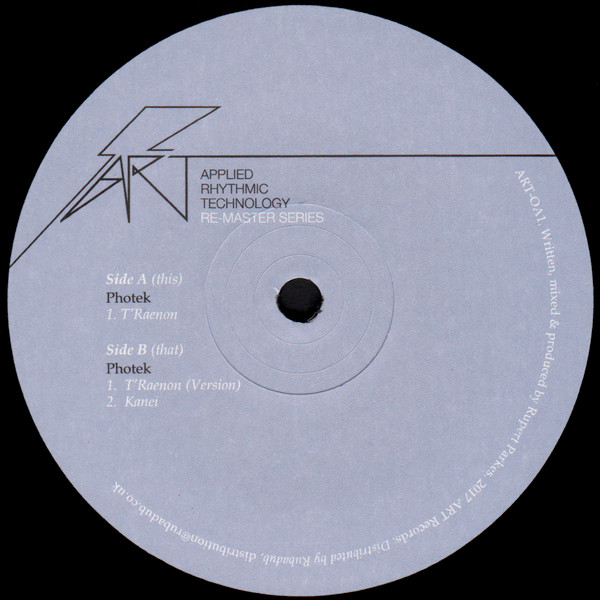 Photek - T'Raenon | Applied Rhythmic Technology (ART) (ART-OA1)